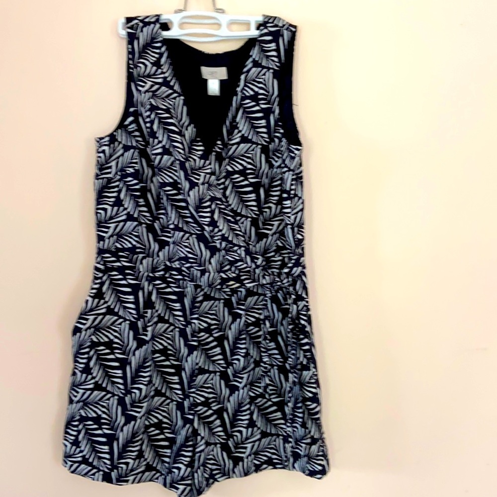 Loft palm print romper